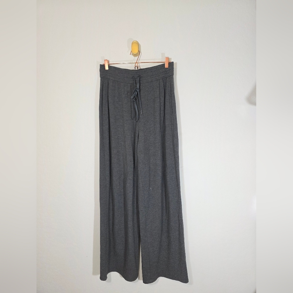 Babaton Jersey Stretch Wide Leg Gray Lounge Pants Large